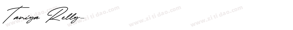 Taniya Relly字体转换